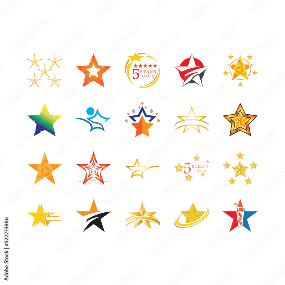 Star icon template vector