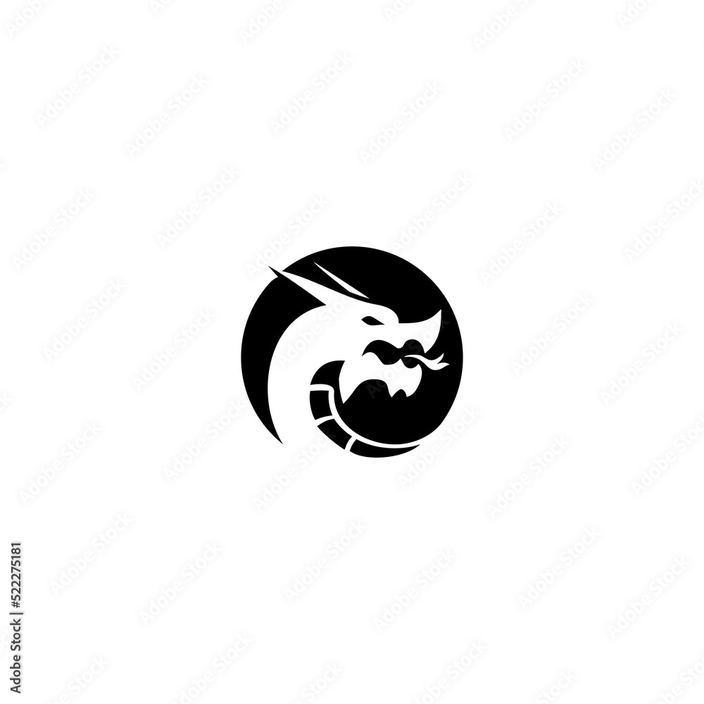 Dragon Head Face abstract stock vector illustrator Dragon Head Face abstract stock vector illustrator