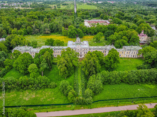 abandoned znamenka manor  top view