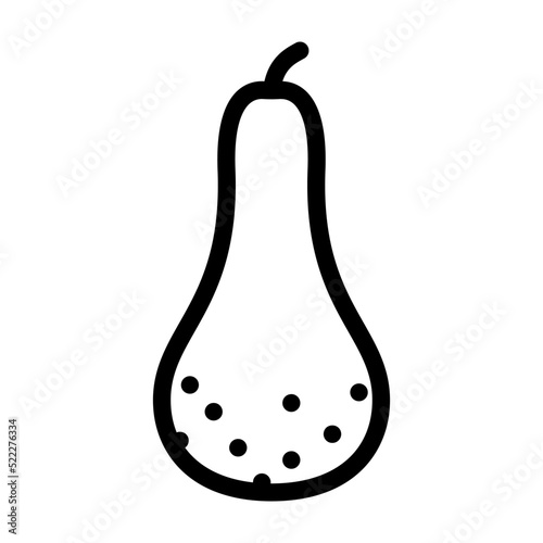 pear conference whole line icon vector. pear conference whole sign. isolated contour symbol black illustration