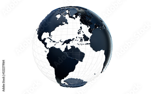 world globus 3d transparent...