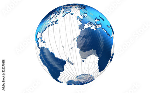 world globus 3d transparent...