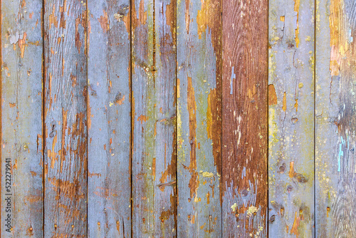 Background with the texture of an old wood planks © ungvar