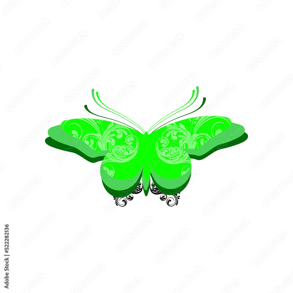 Fototapeta premium Vector Butterfly Clipart