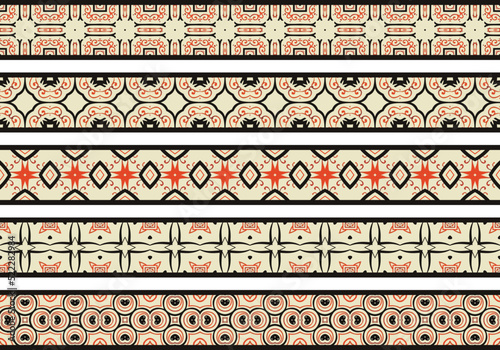 Seamless decorative borders