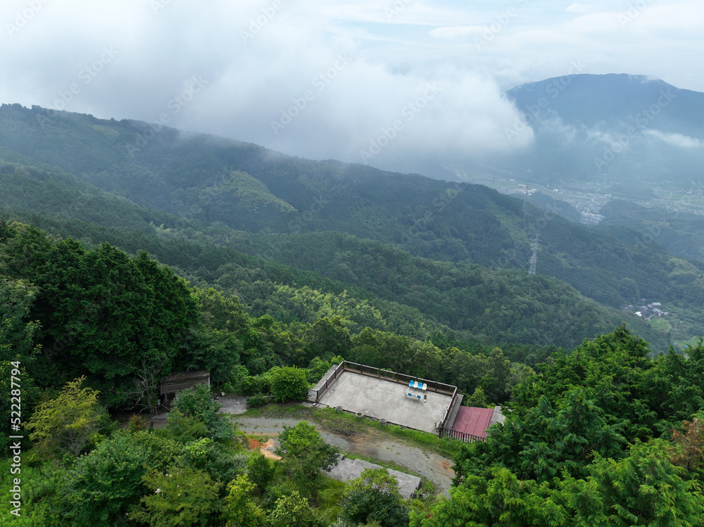 Obraz premium 愛媛県大洲市 雲海展望台からの風景