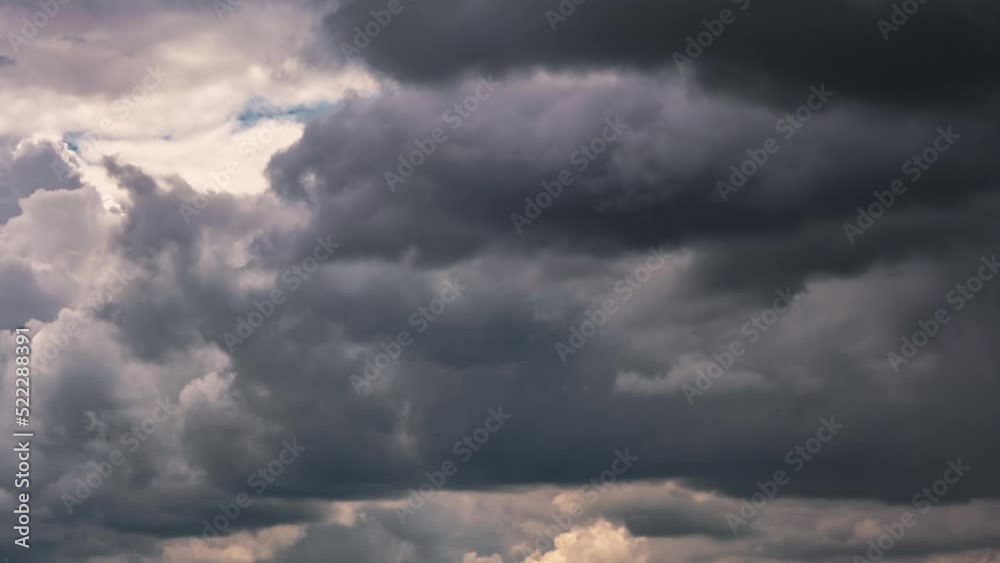 time lapse of dark sky with rain clouds before storm. thunderstorm front time lapse of dark sky with rain clouds before storm. thunderstorm front