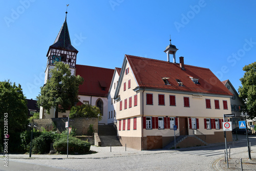 Historisches Ensemble Weilimdorf mit Oswaldkirche und Altem Rathaus