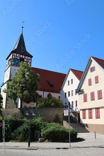 Historisches Ensemble Weilimdorf mit Oswaldkirche und Altem Rathaus