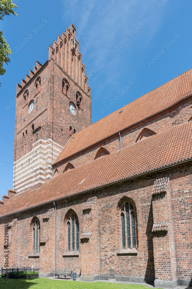 side of Gothic St. Nicolai church, Denmark