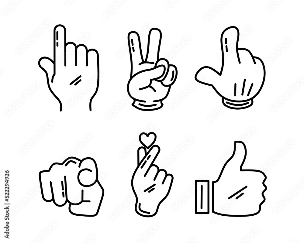 Cartoon Hand set with hand icon illustration with Different Gestures for your design. cartoon, arm, glove, mascot, comic, doodle, set, piece, motion, isolated sign, sketch, cute, drawn Cartoon Hand set with hand icon illustration with Different Gestures for your design. cartoon, arm, glove, mascot, comic, doodle, set, piece, motion, isolated sign, sketch, cute, drawn