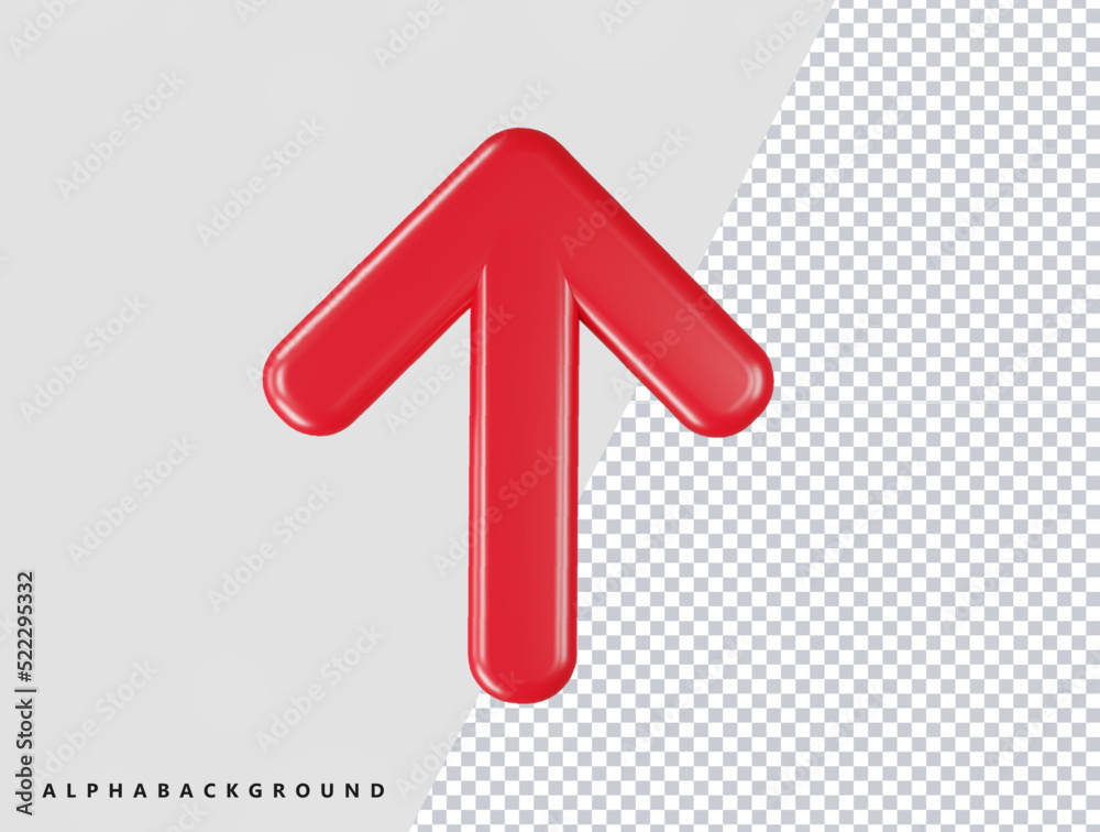 Arrow icon 3d render