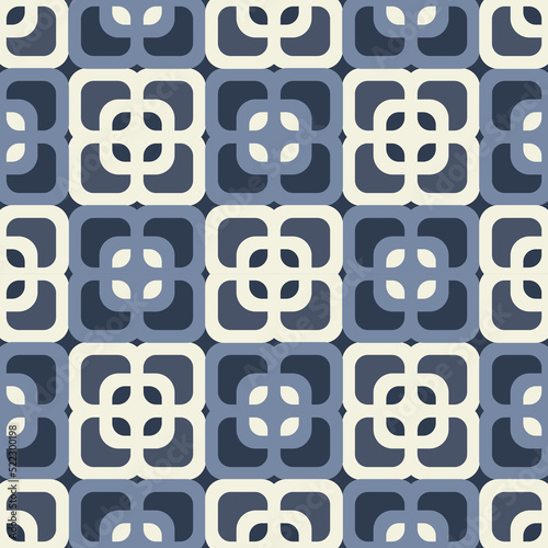 Geometric vector pattern in retro style, modern stylish texture, abstract background, wrapping paper, 80s, 60s, 70s fashion style, trendy fabric, simple ornament, tissue samples for design