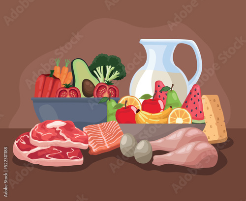 nutritive and healthy food