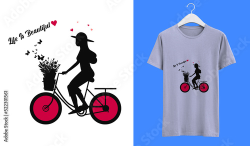 Photography cycling t shirt design | simple t shirt design | female t shirt design | typoghr