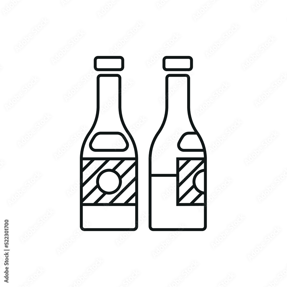 Oil bottle icon - editable stroke Oil bottle icon - editable stroke