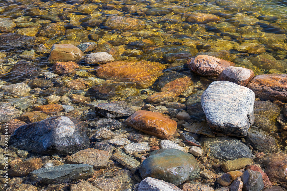 Rocky Shoreline by a Lake