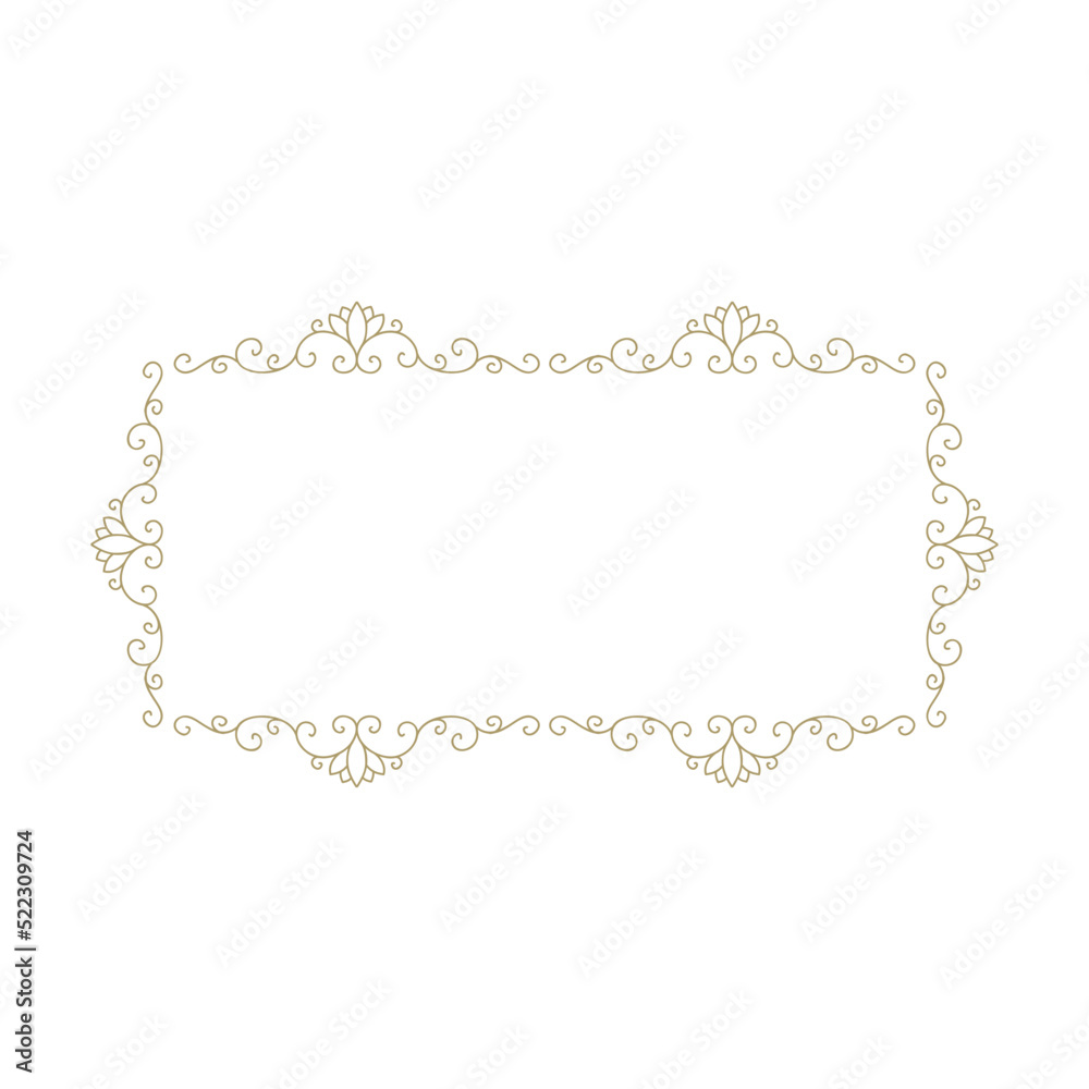 elegant, luxury label vector frame