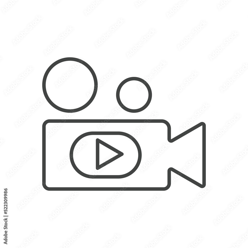 Live video, stream icons symbol vector elements for infographic web Live video, stream icons symbol vector elements for infographic web