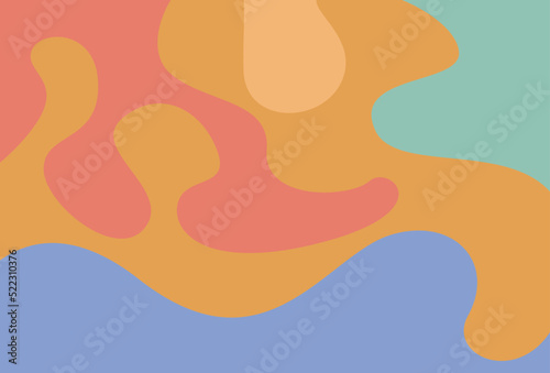 Illustration Vector graphic of colorful abstract art creations fit for minimalist aesthetic design etc.