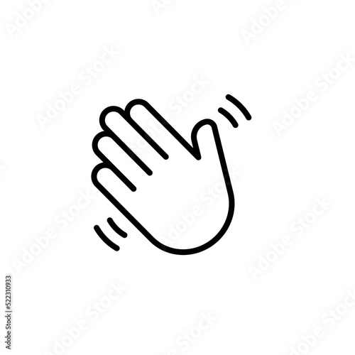 Foto Icono de mano plana