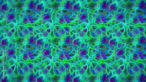 neon abstract background for wall and poster, glowing psychedelic pattern