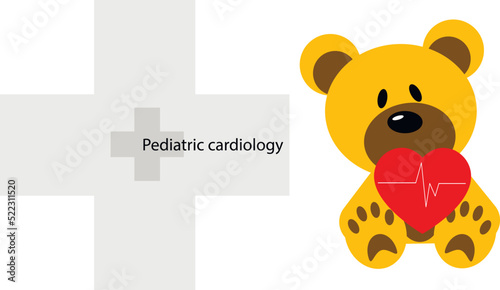 pediatric cardiology, illustration for print or device