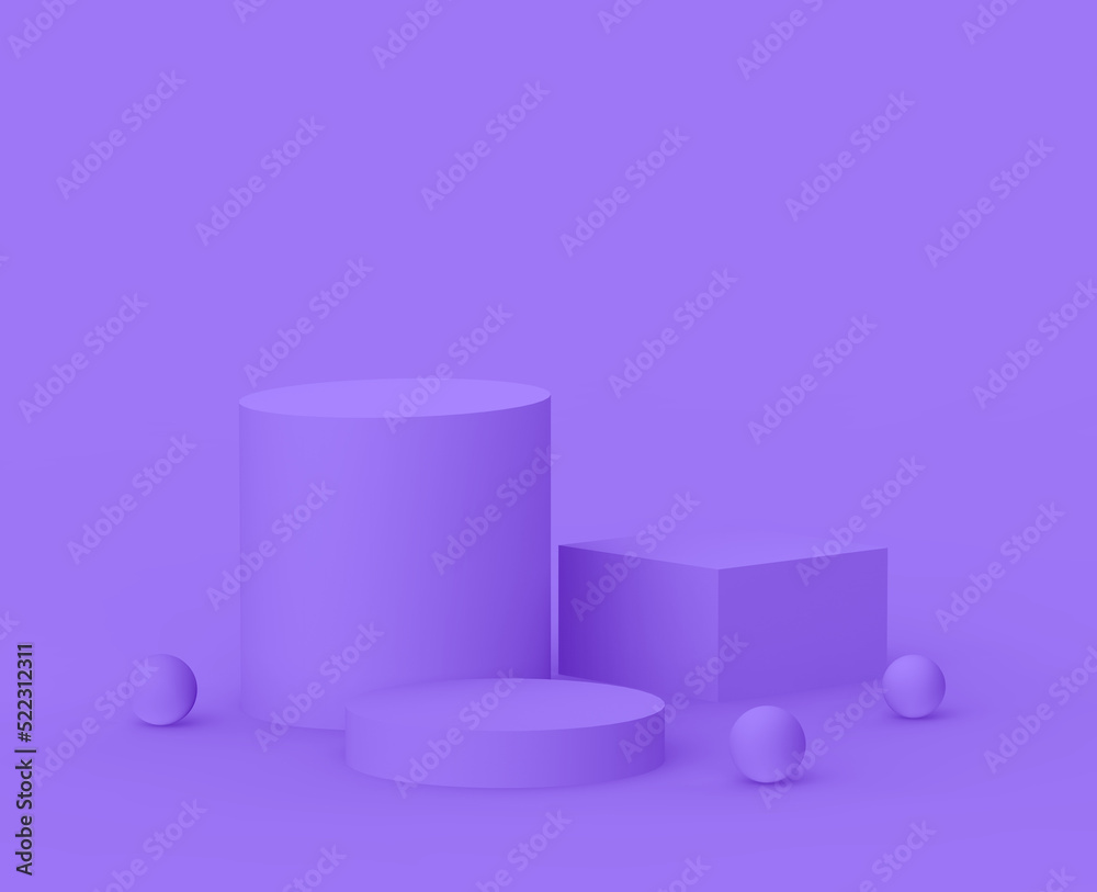 Abstract 3d purple violet platform minimal studio background. Abstract 3d purple violet platform minimal studio background.