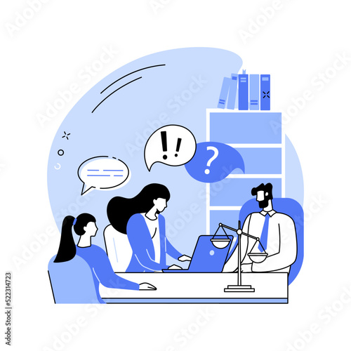Provide legal advice isolated cartoon vector illustrations.