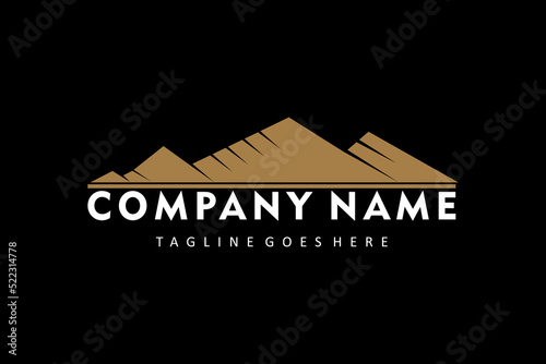Camelback Mountain Shape logo design Adventure