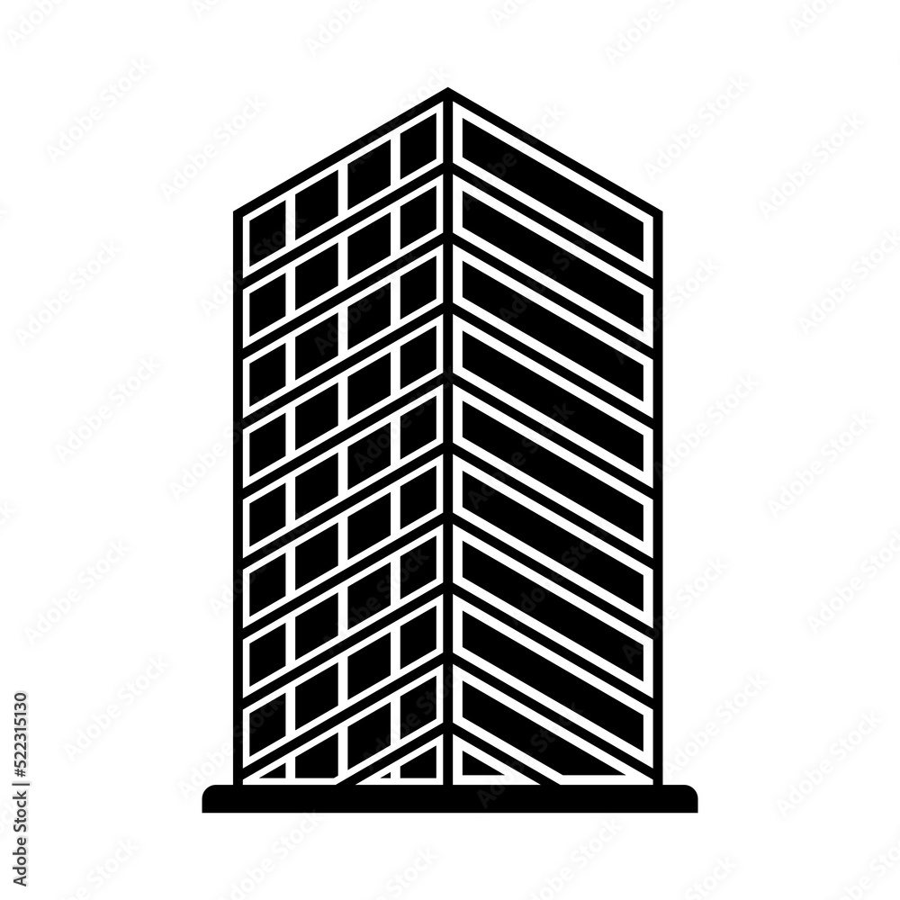 building icon set, building vector set sign symbol