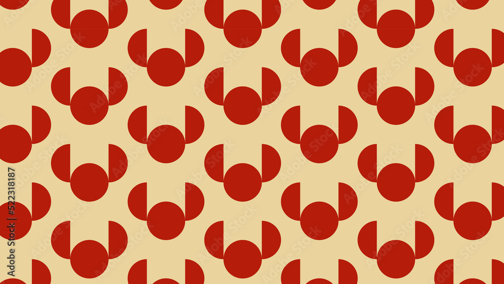 red geometric pattern, seamless wallpaper