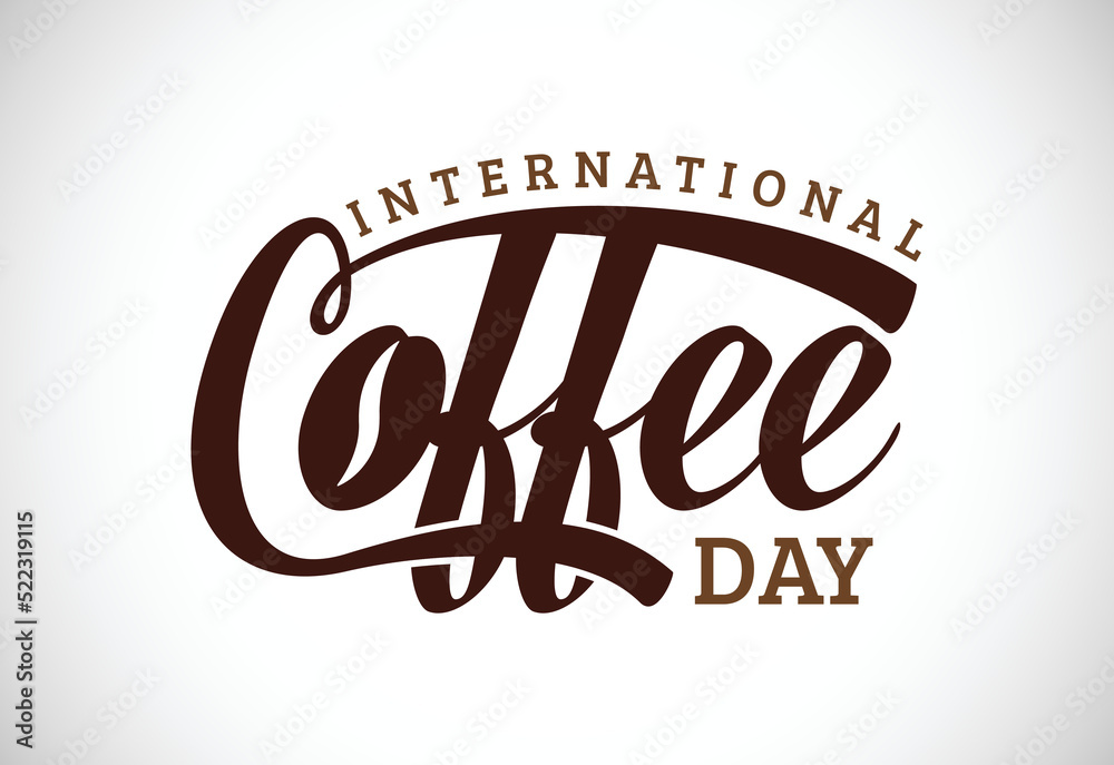 International coffee day vector illustration. Suitable for greeting cards, posters, and banner International coffee day vector illustration. Suitable for greeting cards, posters, and banner