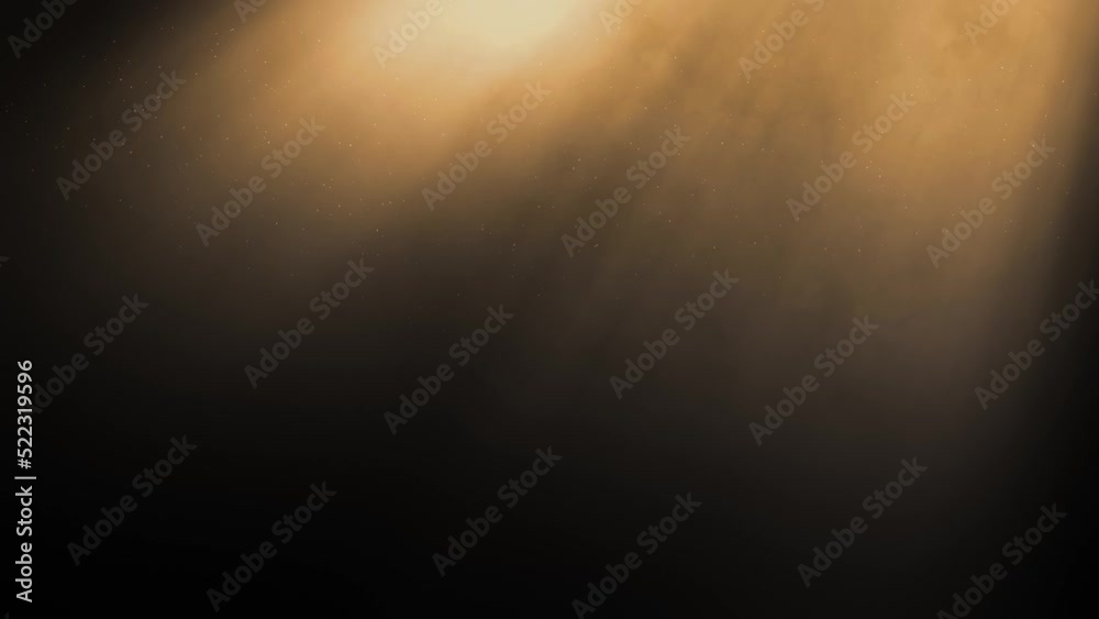 flare light beam with smoke and dust particle effect