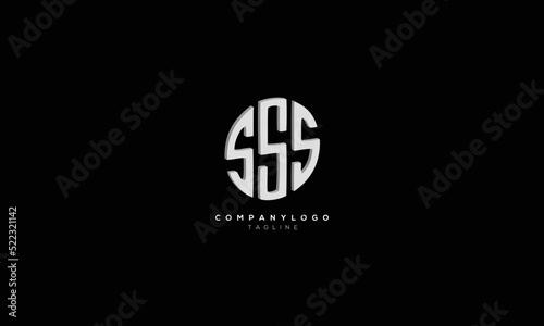 SSS Abstract initial monogram letter alphabet logo design