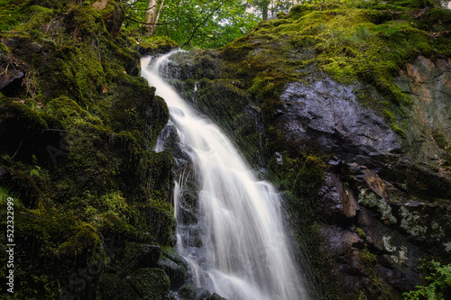 Fototapeta Naklejka Na Ścianę i Meble -  Beautiful waterfall in Laholm, Sweden. Long exposure ￼photo.