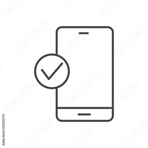 Approval icons  symbol vector elements for infographic web