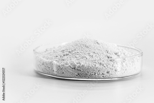 Bild auf Leinwand Barium sulfate, a white crystalline solid with the chemical formula BaSO₄, is used as a contrast agent during x-ray procedures