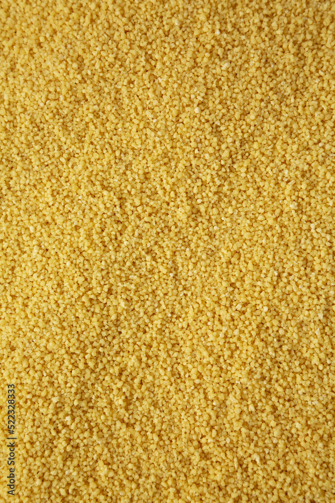 Raw organic couscous background