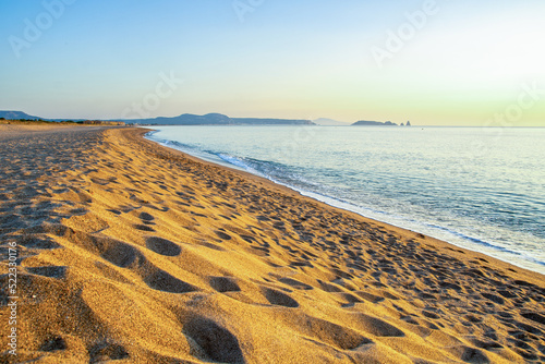 Sunrise on the beach in Pals  Spain