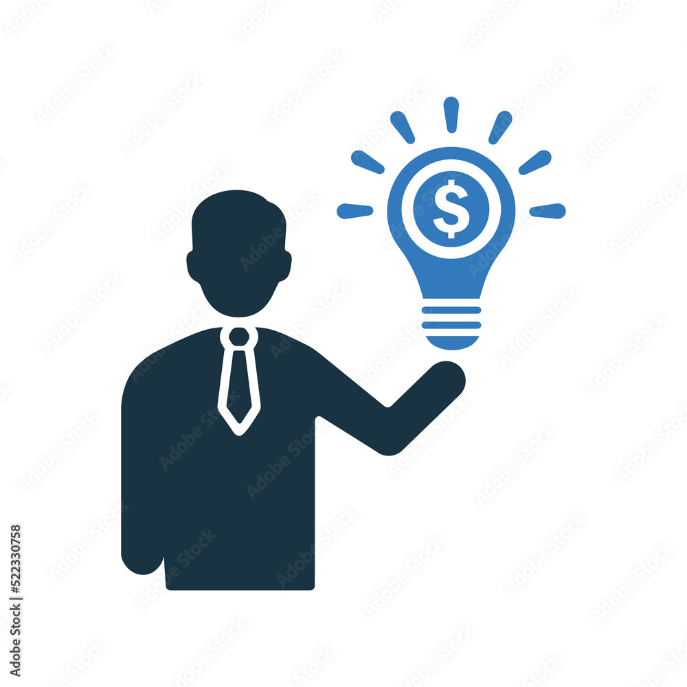 New business idea icon. Simple vector sketch. New business idea icon. Simple vector sketch.