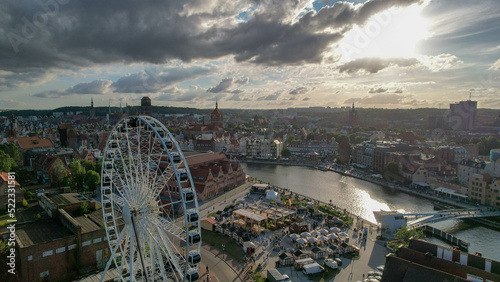 Gdansk. Old town. Ferris wheel. © Dzianis