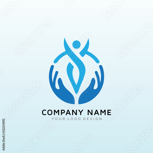 yoga vector logo design