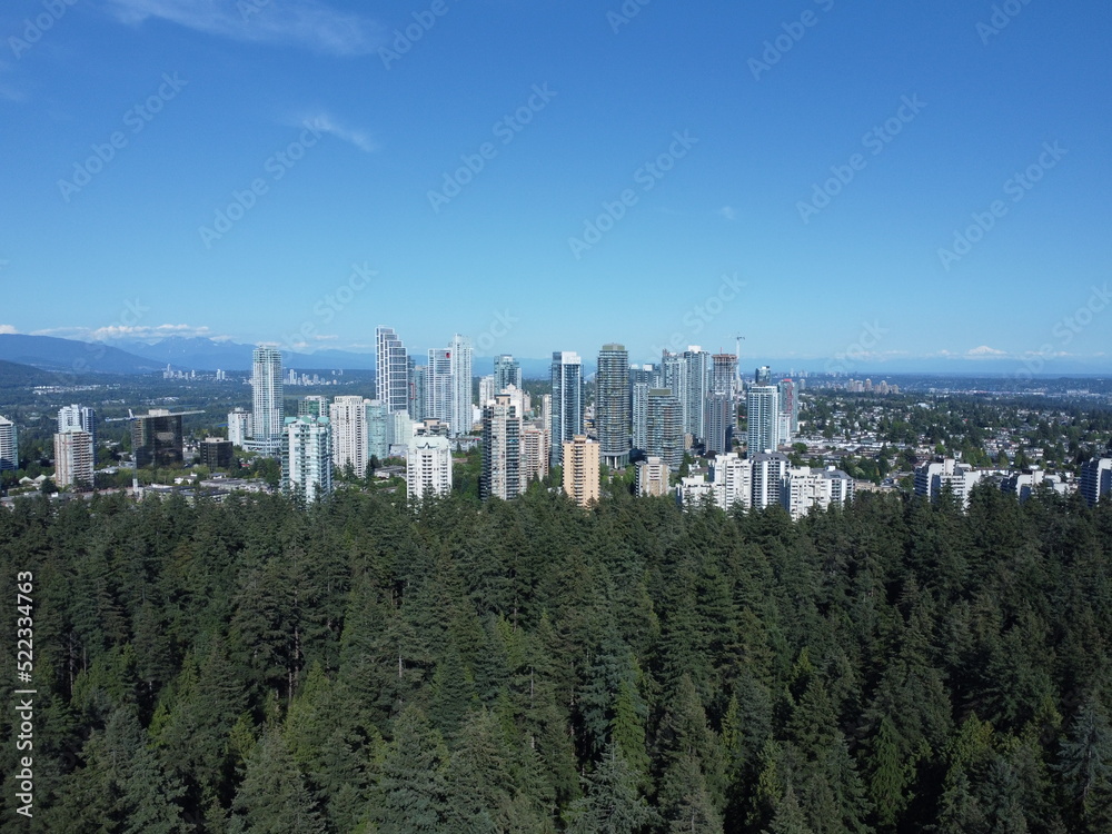 Obraz premium Aerial over Vancouver