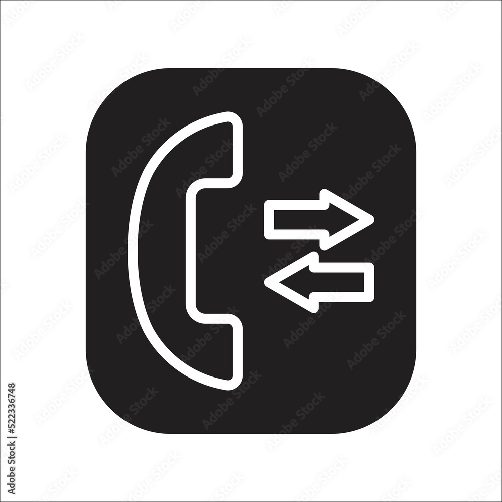 in / out calls icon vector design template in / out calls icon vector design template