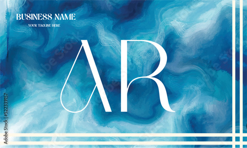 AR initial logo | initial based abstract modern minimal creative logo, vector template image. luxury logotype logo, real estate homie logo. typography logo. initials logo.