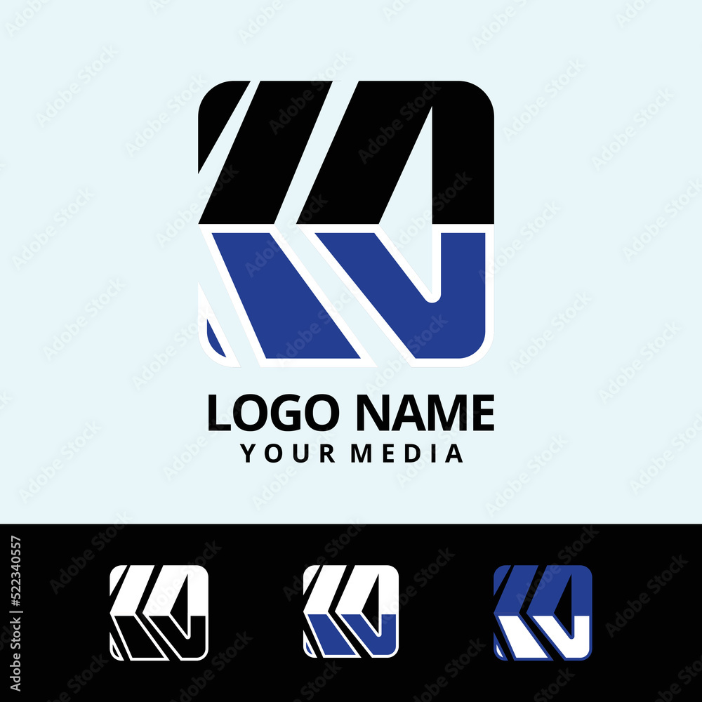 elegant logo for media agency. premium 