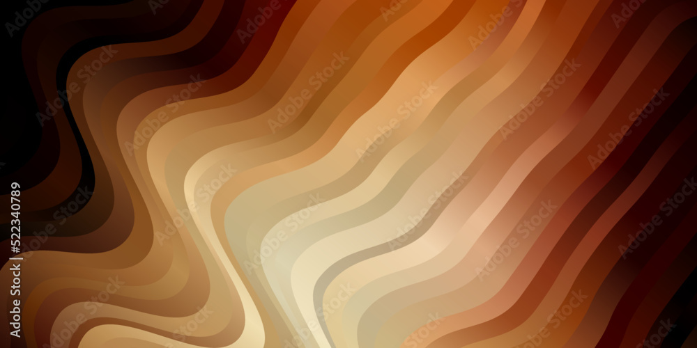 Dark Orange vector pattern with wry lines. Dark Orange vector pattern with wry lines.