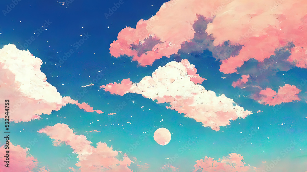 Anime Manga Cloud Painting 4K Sky Wallpaper Moody Colorful Anime Manga Cloud Painting 4K Sky Wallpaper Moody Colorful