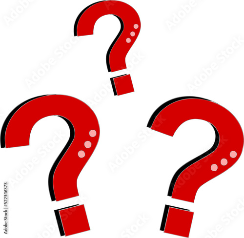 red question mark